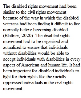 Week 3 Discussion Disability As Social Movement